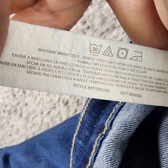 RFM Jeans Womens 18 Blue Stretch High Rise Capri *GUC* - Picture 12 of 15